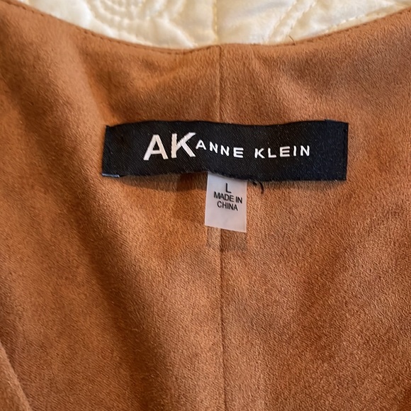 Anne Klein, Faux Seude Dress- Brown, Size Large NWT - Picture 2 of 5